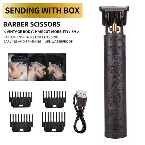🔥 SALE — T9 Dragon Gold Cordless Hair Clipper | Zero Gap + 180min Battery + 4 Combs | KSh 1,750 (A)