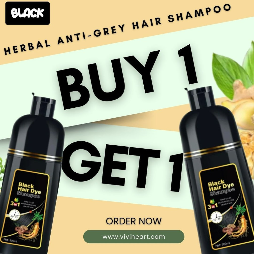 🔥 ORDER 1, WE SEND 2 — Herbal Anti-Grey Shampoo | Restore Natural Colour + Nourish + Strengthen Hair | KSh 4850