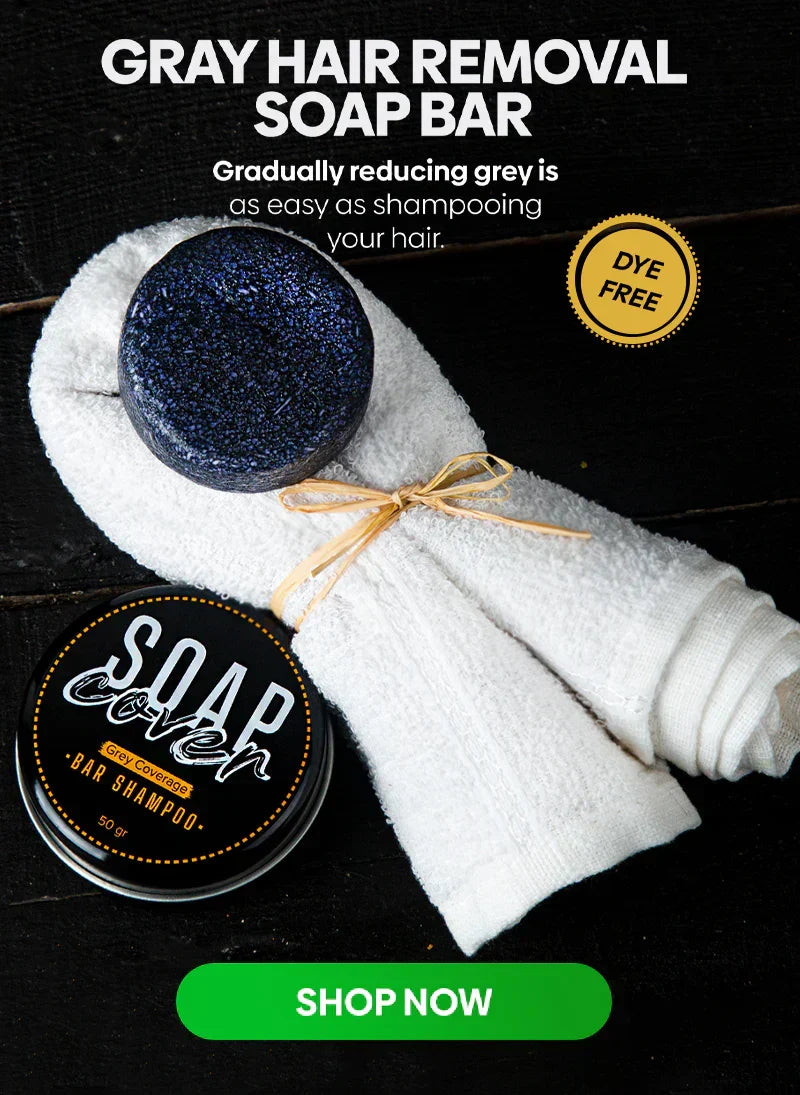 📢📢Buy 1 Get 1 Free ⏰🎁 Hair darkening Soap shampoo