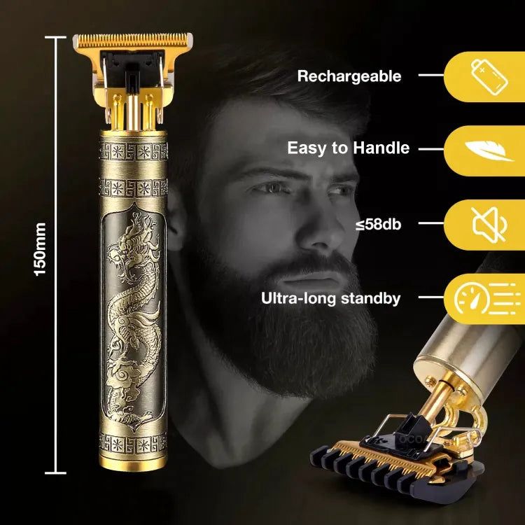 🔥 SALE — T9 Dragon Gold Cordless Hair Clipper | Zero Gap + 180min Battery + 4 Combs | KSh 1,750 (A)