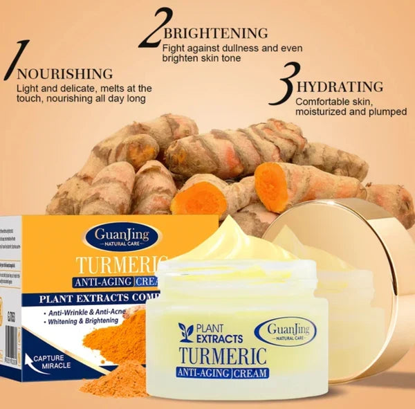 🔥 ORDER 1, WE SEND 2 — Guanjing Turmeric Face Cream | Anti-Ageing + Brightening + Clears Acne | KSh 1,800