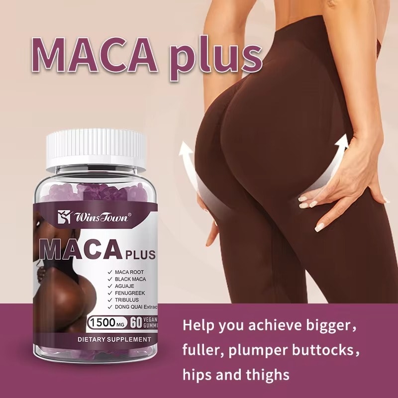🔥 SALE — Winstown Maca Plus Gummies | Fuller Hips + Lifted Butt Naturally | Black Maca | KSh 2,999