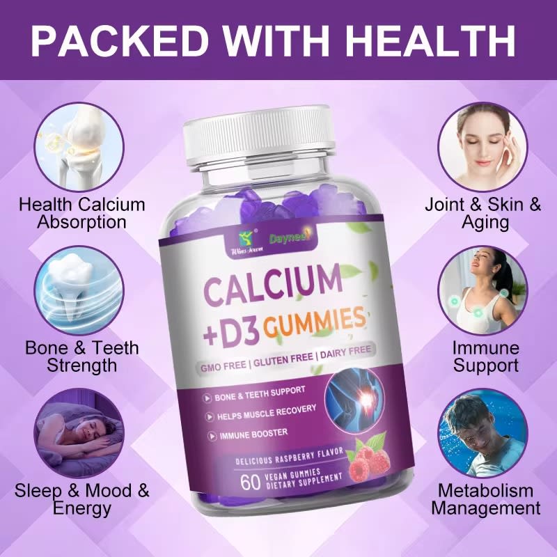 🔥 LIMITED DEAL — DAYNEE Calcium & Vitamin D3 Gummies | Strong Bones + Healthy Teeth + Immunity + Muscle Support | KSh 2999
