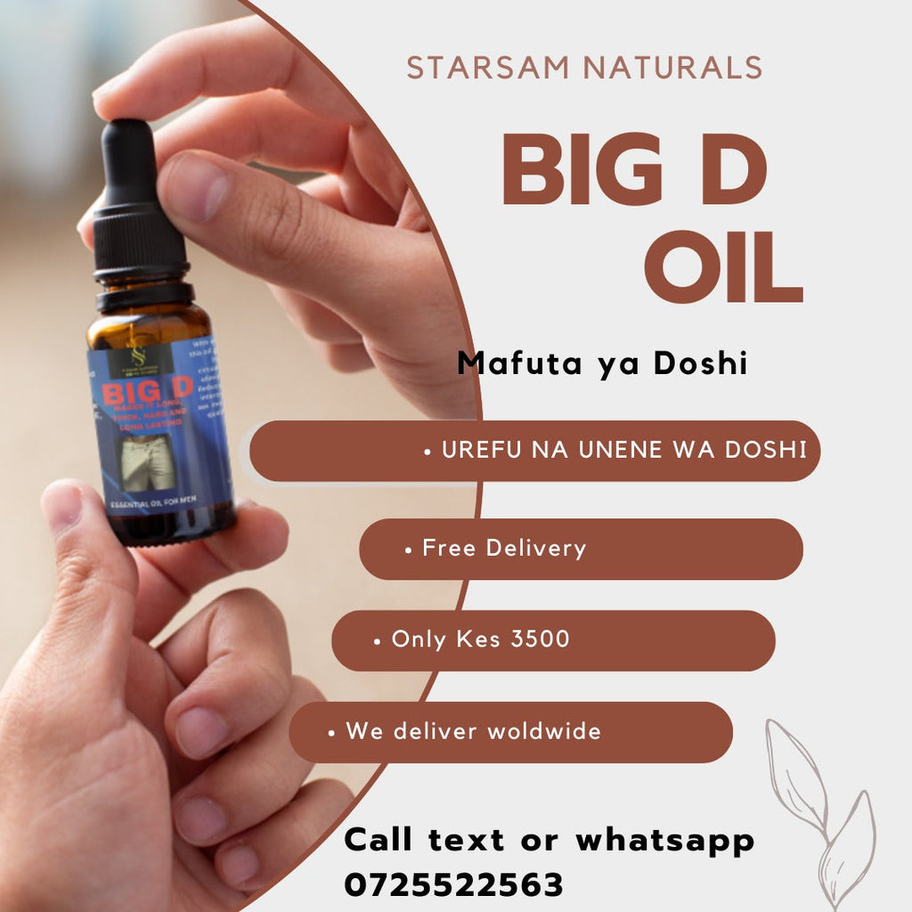 🔥 LIMITED DEAL — BIG D Oil | Enhances Size + Boosts Firmness + Extends Performance | KSh 3,500