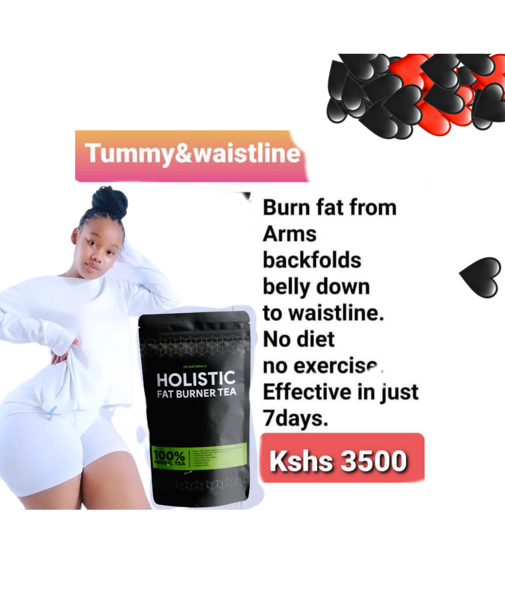 🔥 LIMITED DEAL — SG NATURALS Holistic Fat Burner Tea | Burns Belly Fat + Flat Tummy + No Side Effects | KSh 3,500