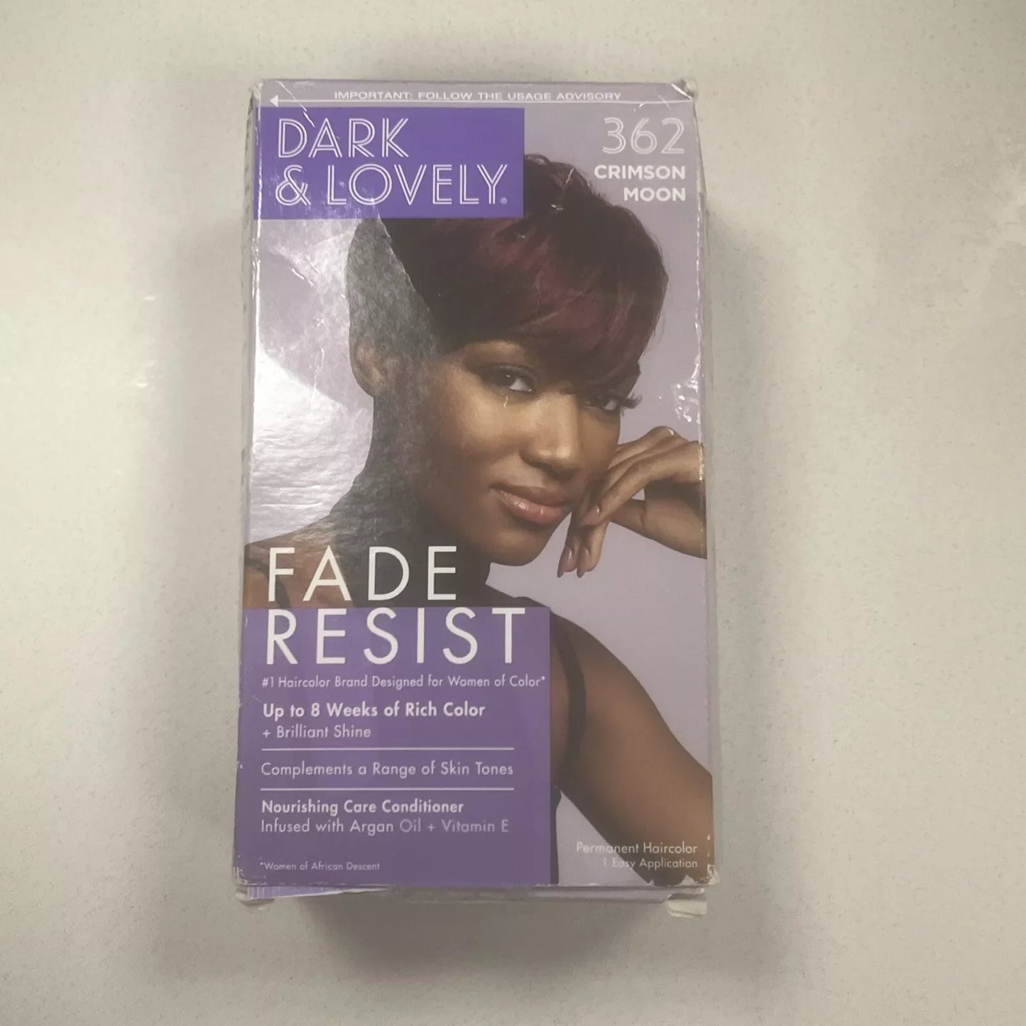 Dark & Lovely Fade Resist Permanent Hair Color – 362 Crimson Moon