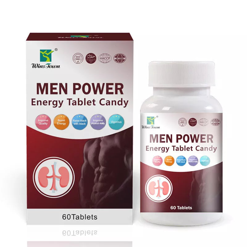 Winstown Men Power Tablet Candy — Natural Male Energy, Stamina & Performance Boost | Feel The Difference Fast!