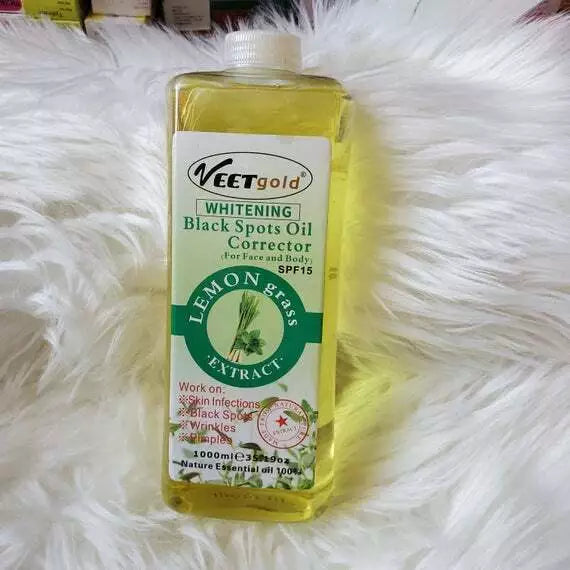 🔥 LIMITED DEAL — Veet Gold Black Spots Corrector Oil 1000ml | Lemongrass + Dark Spots + Even Glow | KSh 1800