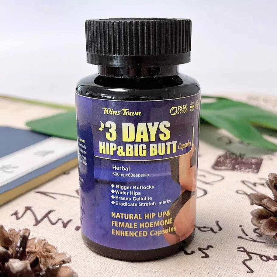 🔥 LIMITED DEAL — Winstown 3 Days Hip & Butt Enhancement Capsules | Fuller Curves + Natural Herbs + Fast-Acting | KSh 2,999