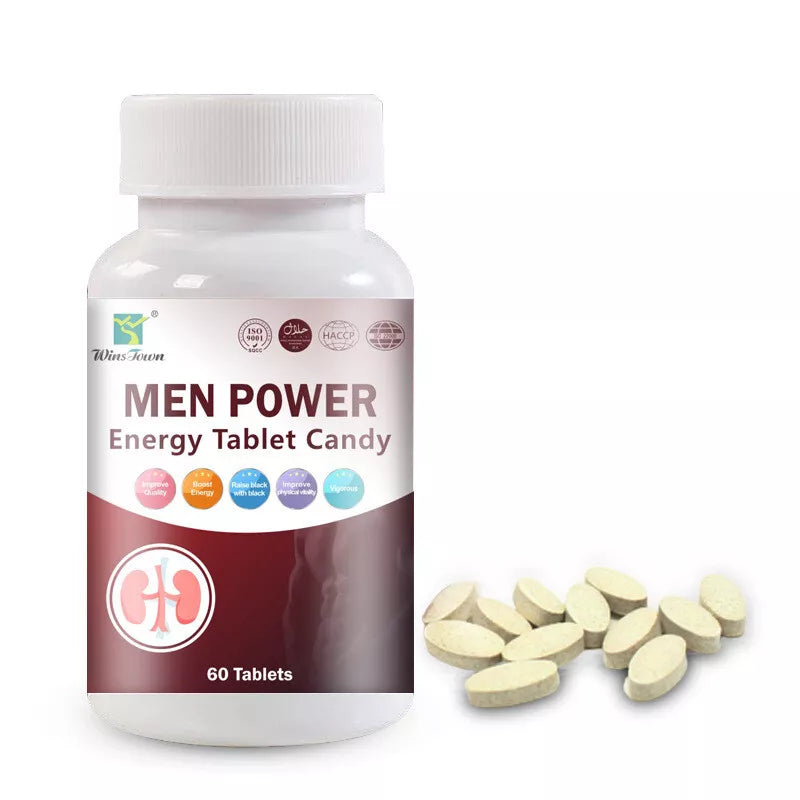 Winstown Men Power Tablet Candy — Natural Male Energy, Stamina & Performance Boost | Feel The Difference Fast!