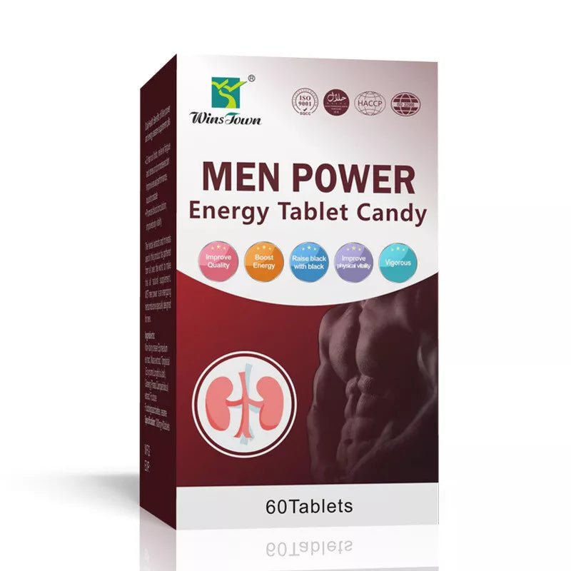 Winstown Men Power Tablet Candy — Natural Male Energy, Stamina & Performance Boost | Feel The Difference Fast!