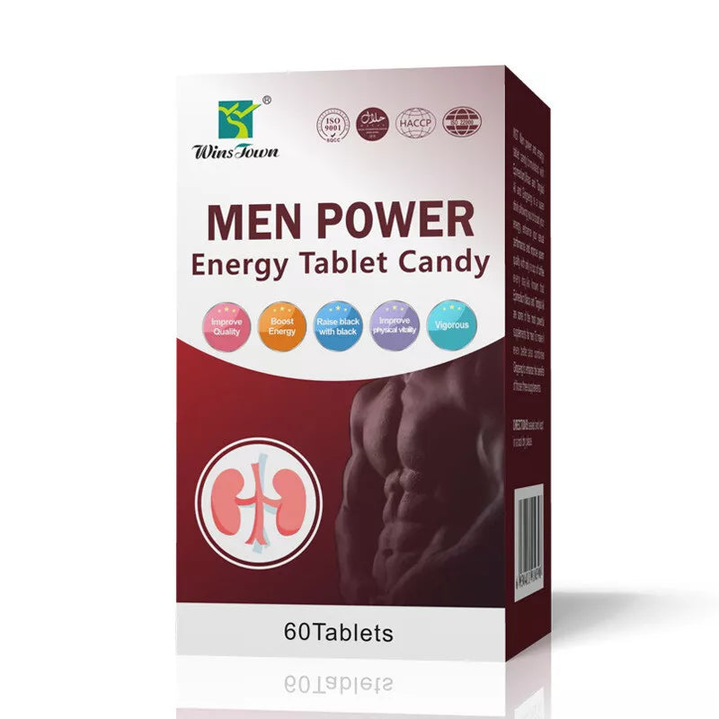 Winstown Men Power Tablet Candy — Natural Male Energy, Stamina & Performance Boost | Feel The Difference Fast!