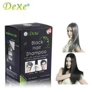 Dexe 10 PCS Black Hair Shampoo – Instant Hair Dye (Black Color)