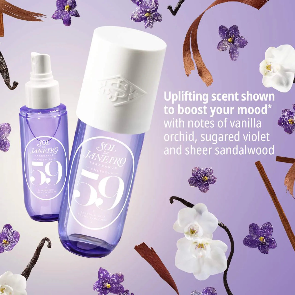 🔥 LIMITED DEAL — Sol de Janeiro Mini Cheirosa 59 Perfume Mist | Vanilla Orchid + Sugared Violet + Sandalwood | KSh 2,750