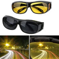 2-in-1 HD Night Vision & Daytime Driving Glasses – Anti-Glare UV Protection for Safer Driving in All Conditions